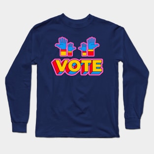 Vote (Retro) Long Sleeve T-Shirt